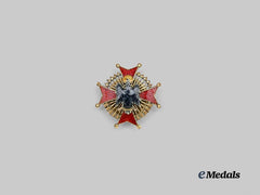 Spain, Spanish State. An Order of Cisneros, Miniature Star Boutonniere, in Gold