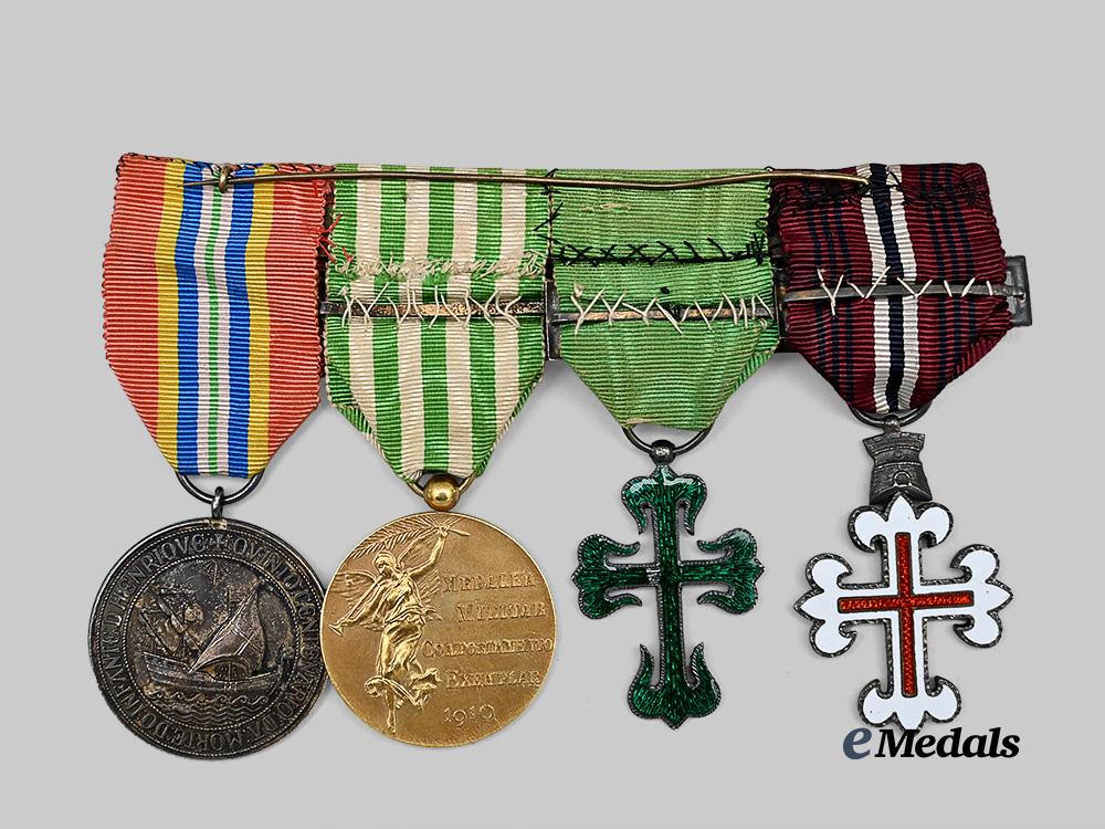portugal,_kingdom._a_military_merit_medal_bar_of_four_decorations_e_medals__e_u24510_5