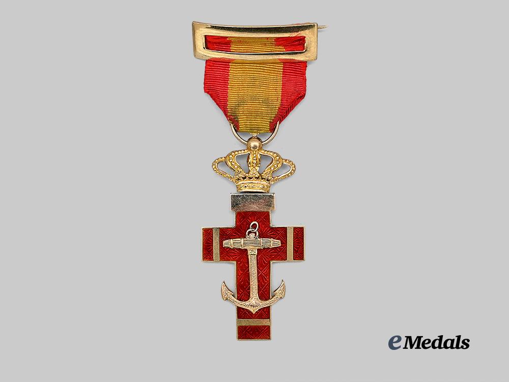 spain,_kingdom._an_order_of_naval_merit,_i_class_cross(_red_distinction)_in_gold,_c.1880_e_medals__e_u24517_5