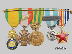 France, Republic. A Second War and Indochina Medal Bar