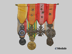 France, Republic. A Second War and Indochina Medal Bar, c.1950