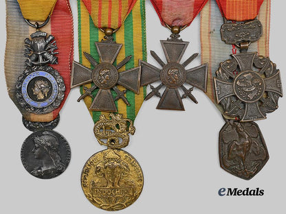 france,_republic._a_second_war_and_indochina_medal_bar,_c.1950_e_medals__e_u24524_3