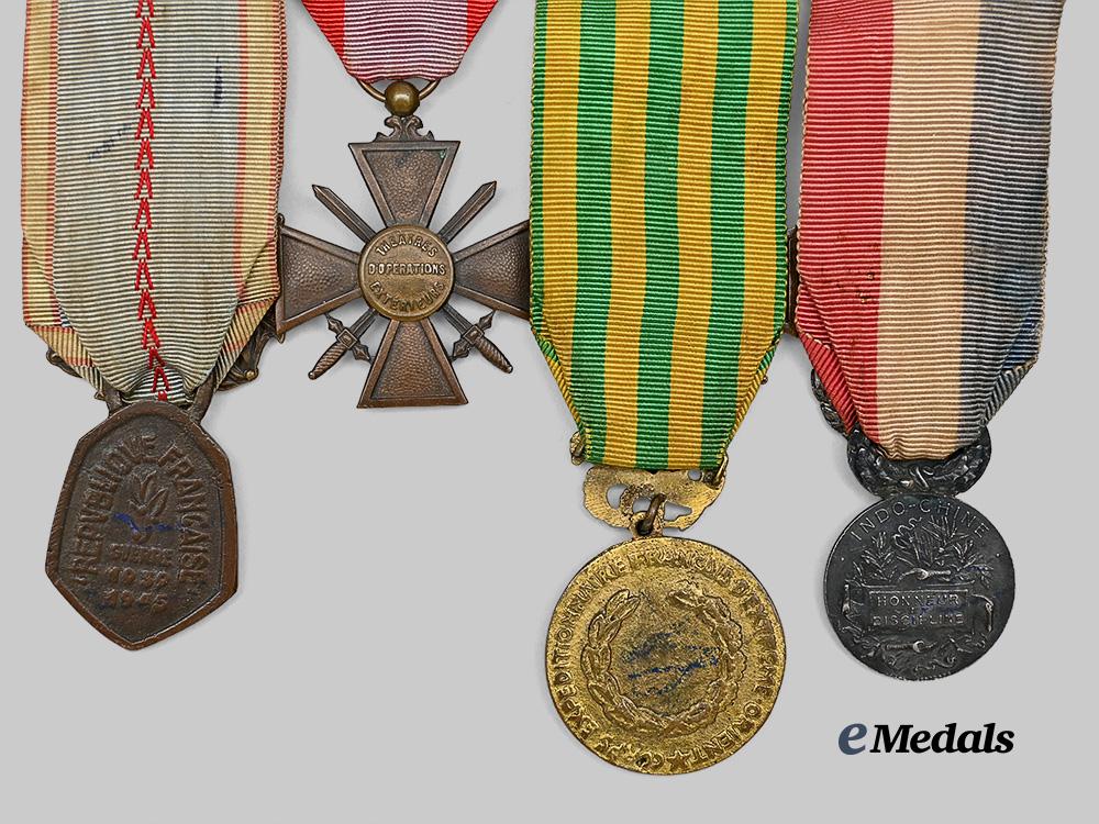 france,_republic._a_second_war_and_indochina_medal_bar,_c.1950_e_medals__e_u24524_5