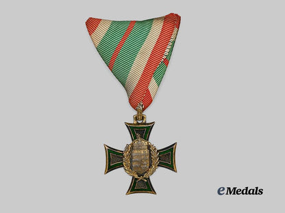 hungary,_kingdom._a_long_service_decoration_for_officers,_i_i_class_for_non-_combatants,_c.1930_e_medals__e_u24529_2