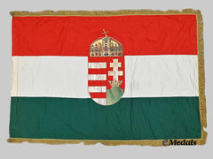 Hungary, Kingdom. A Large, Double Sided Patriotic Flag, c.1935