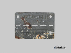 Germany, Third Reich. A Second War German Allied POW Stalag VIII C ID Tag