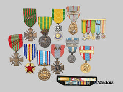 France, Republic. A Lot of Medals and Ribbons