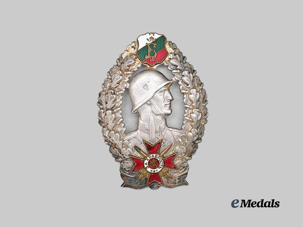 bulgaria,_kingdom._an_infantry_leader_badge,_i_i_class_for_officers_e_medals__e_u24598_2
