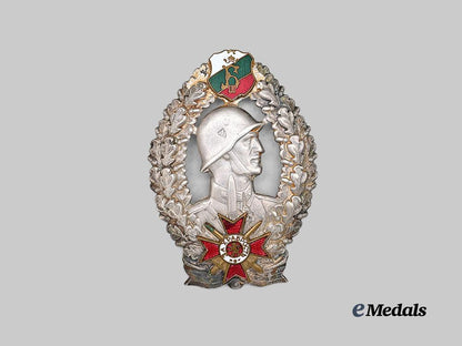 bulgaria,_kingdom._an_infantry_leader_badge,_i_i_class_for_officers_e_medals__e_u24598_2