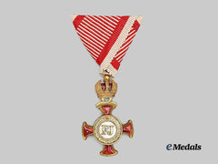 Austria, Imperial. An 1849 Merit Cross, in Gold, c.1880