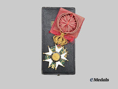 France, Second Empire. An Order of the Legion Honour, Officer in Gold, by Lemoine Fils