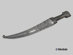 Turkey, Ottoman Empire. An Ornate Silver Khanjar Dagger, c.1850
