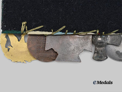 greece,_kingdom._a_seven-_piece_greek_distinguished_service_and_red_cross_medal_bar,_c.1948_e_medals__e_u24659_8