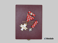 Croatia, Republic. An Order of the Croatian Trefoil, Knight in Case