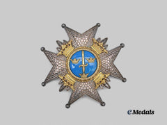 Sweden, Kingdom. A Royal Order of the Sword, Grand Cross Star in Gold, 1923