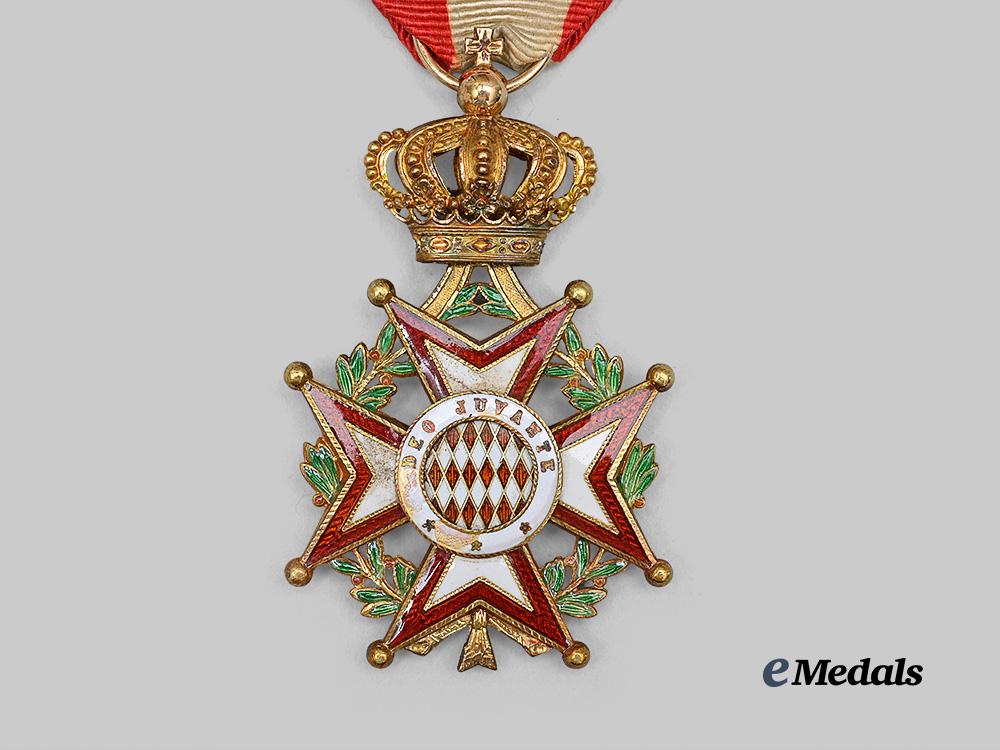 monaco,_principality._an_order_of_st._charles,_i_class_knight_in_gold_e_medals__e_u24725_5
