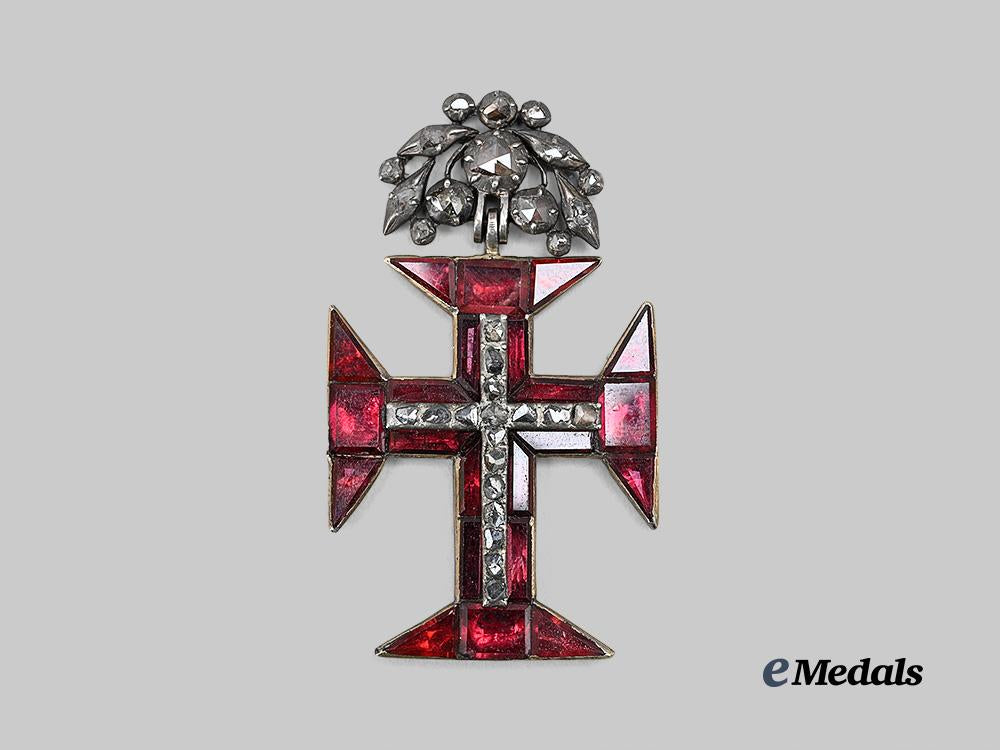 portugal,_kingdom._an_order_of_christ,_pendant_in_diamonds_and_garnets,_c.1790_e_medals__e_u24776_2