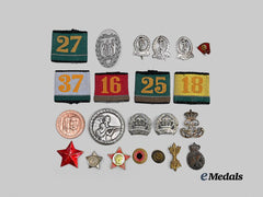 International. A Lot of Twenty-Two Insignia