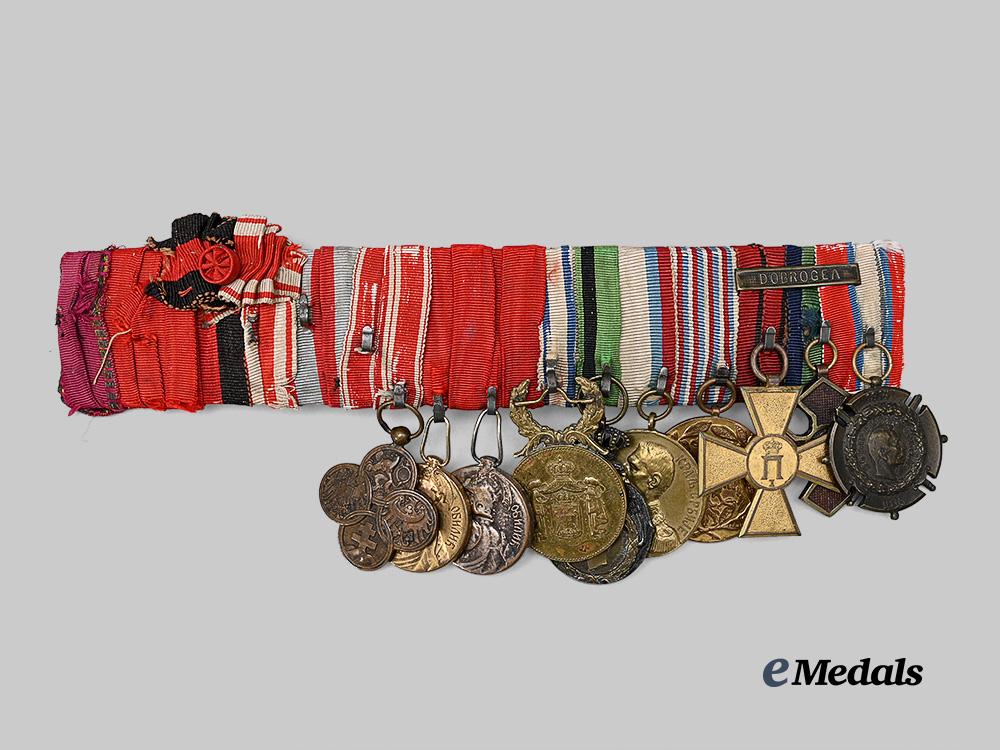romania,_kingdom._an_extensive_medal_bar_with_awards_e_medals__e_u24826_2