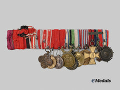 Romania, Kingdom. An Extensive Medal Bar with Awards