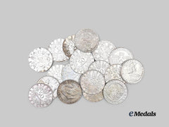 Austria, Second Republic. A Lot of 50 Schilling Silver Coins