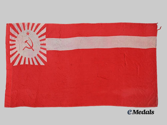 georgia,_soviet_socialist_republic._a_silk_national_flag,_c.1955_e_medals__e_u24865_2