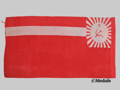 georgia,_soviet_socialist_republic._a_silk_national_flag,_c.1955_e_medals__e_u24865_3