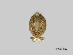 Russia, Imperial. A Military Navy Academy Graduation Badge, Reduced Size, c.1914