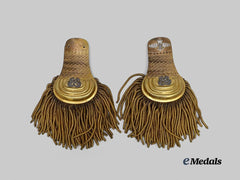 Italy, Kingdom. A Set of Royal Navy General Staff Capitano di Corvetta Epaulettes, c.1936