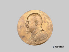 Bulgaria, Kingdom. A Tsar Ferdinand I 25 Year Jubilee Table Medal, 1912
