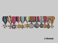 Poland, Republic. A Period Order of Virtuti Militaria & Air Crew Europe Miniature Bar