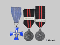 Finland, Republic. A Lot of Three Decorations & Awards