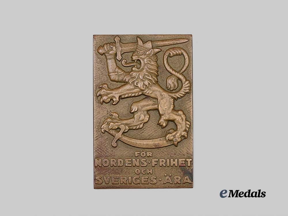 sweden,_kingdom._a_volunteer_corps_for_finland_service_commemorative_plaque1940_e_medals__e_u25069_2
