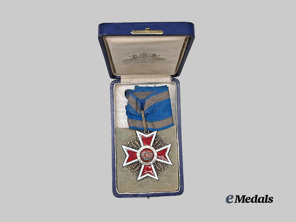 romania,_kingdom._an_order_of_the_crown,_commander,_by_j_r_f_to_romanian_diplomat_george_stoicescue,_stationed_in_japan,1930s_e_medals__e_u25075_3