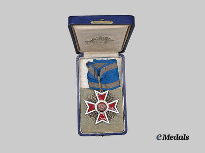 romania,_kingdom._an_order_of_the_crown,_commander,_by_j_r_f_to_romanian_diplomat_george_stoicescue,_stationed_in_japan,1930s_e_medals__e_u25075_3