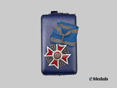 Romania, Kingdom. An Order of the Crown, Commander, by JRF to Romanian Diplomat George Stoicescue, Stationed in Japan, 1930s