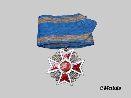 romania,_kingdom._an_order_of_the_crown,_commander,_by_j_r_f_to_romanian_diplomat_george_stoicescue,_stationed_in_japan,1930s_e_medals__e_u25075_8