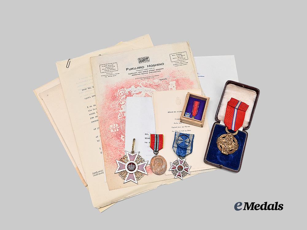 romania,_kingdom._a_lot_of_decorations_and_documents_to_romanian_diplomat_george_stoicescue,_stationed_in_japan,1930s_e_medals__e_u25077_2