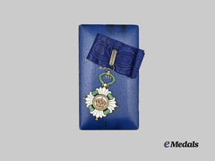 Yugoslavia, Kingdom. An Order of the Crown, Commander in Case, to Romanian Diplomat George Stoicescue, Stationed in Japan, 1930s