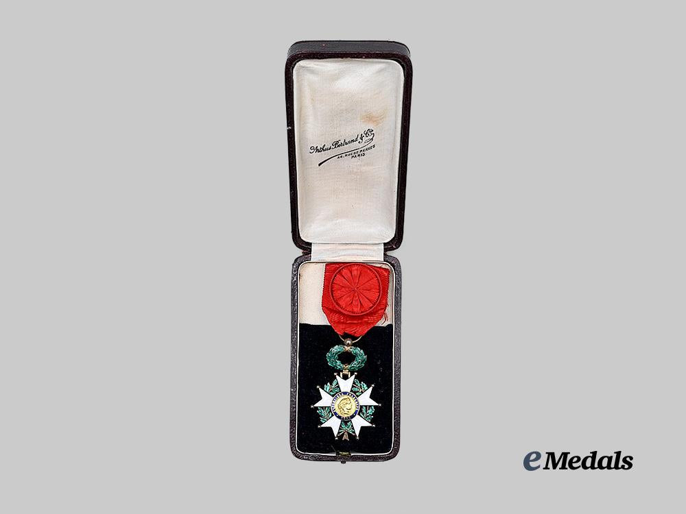 france,_i_i_i_republic._an_order_of_the_legion_of_honour,_officer’s_cross_and_knight_to_romanian_diplomat_george_stoicescue,_stationed_in_japan,1930s_e_medals__e_u25083_3
