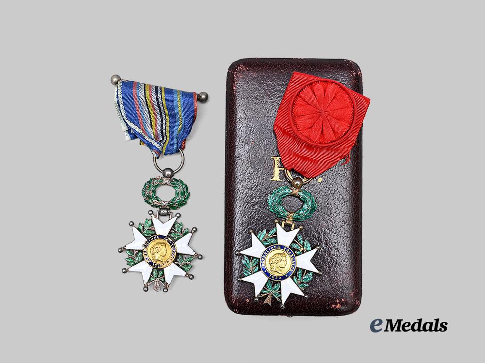 france,_i_i_i_republic._an_order_of_the_legion_of_honour,_officer’s_cross_and_knight_to_romanian_diplomat_george_stoicescue,_stationed_in_japan,1930s_e_medals__e_u25083_6