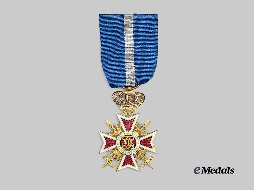romania,_kingdom._an_order_of_the_crown,_officer’s_cross_with_swords,_c.1941_e_medals__e_u25118_2