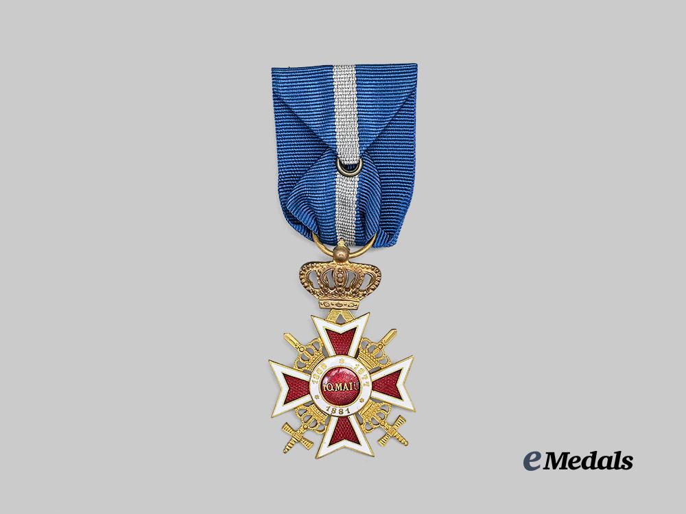 romania,_kingdom._an_order_of_the_crown,_officer’s_cross_with_swords,_c.1941_e_medals__e_u25118_4
