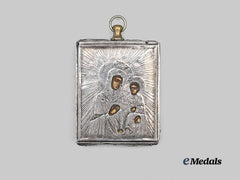 Russia, Imperial. A Silver Religious Icon, c.1750