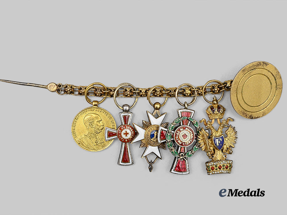 austria,_imperial._a_miniature_chain_with_five_decorations_e_medals__e_u25208_2