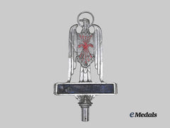 Spain, Spanish State. A Rare Falange Standard Flag Finial, c. 1942