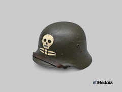 Hungary, Regency. An M38 Steel Helmet, Finnish Export Example, by MÁVAG