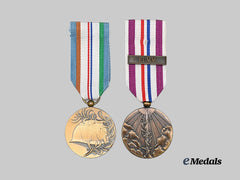 Netherlands, Kingdom. A Lot of Two United Nations Peacekeeping Operation Medals