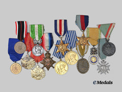 International. A Lot of Fourteen Medals & Awards