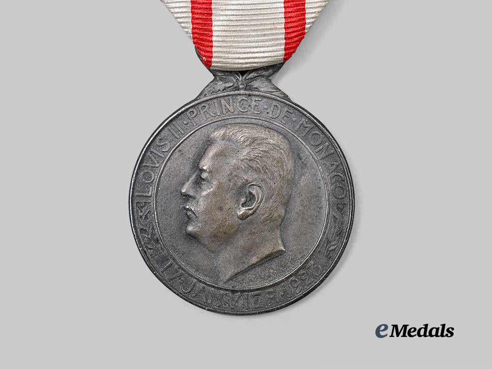 monaco,_principality._a_medal_of_labour;_silver_grade,_c.1945_e_medals__e_u25299_6